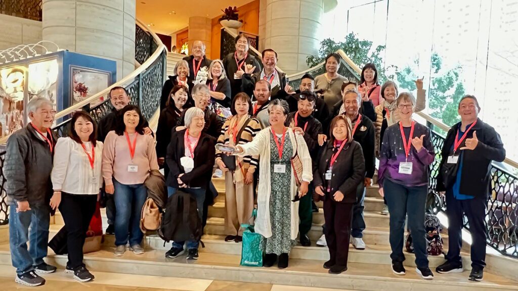 Our group picture in the hotel lobby before our departure for our tour.