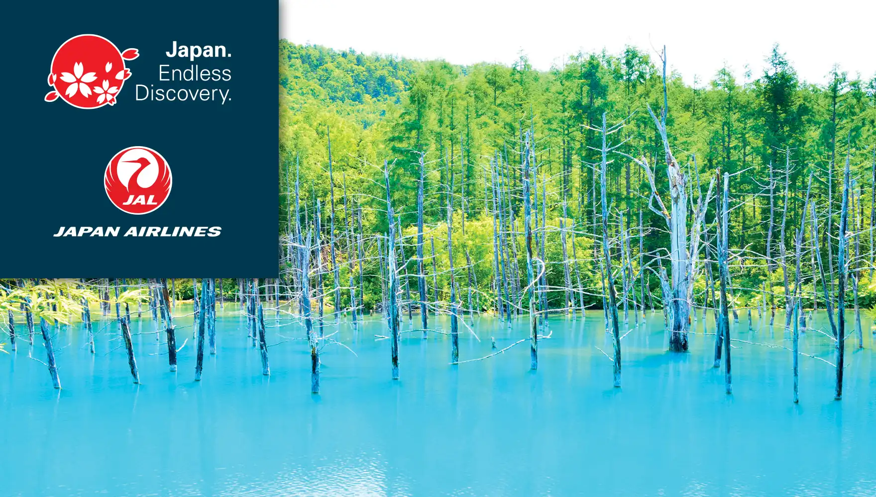 Japan JAL Hokkaido Blue Pond 1