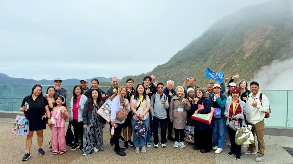 2026 Summer Ultimate School Break Plus Warner Brothers Studios Tour group at Owakudani, Hakone, Japan.