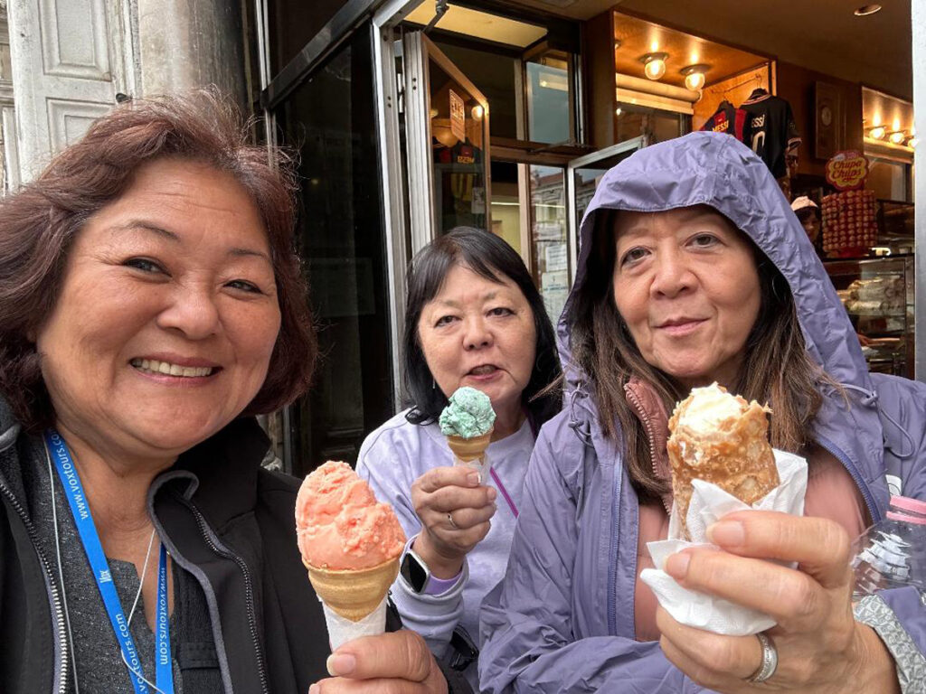 07-Enjoying our gelato in Venice