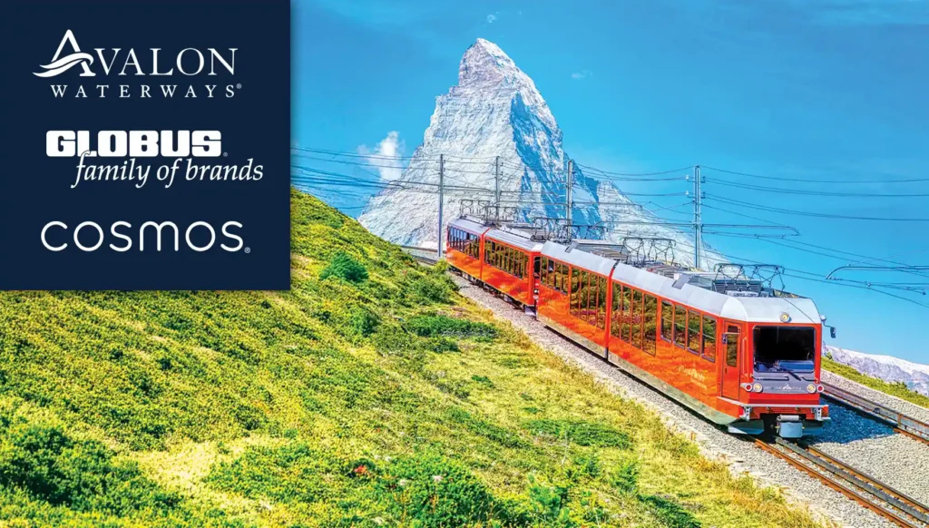Photo of rail transport with Switzerlan's iconic Matterhorn in the background
