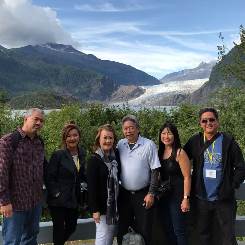 Alaska Glacier Land Tour Group Photo