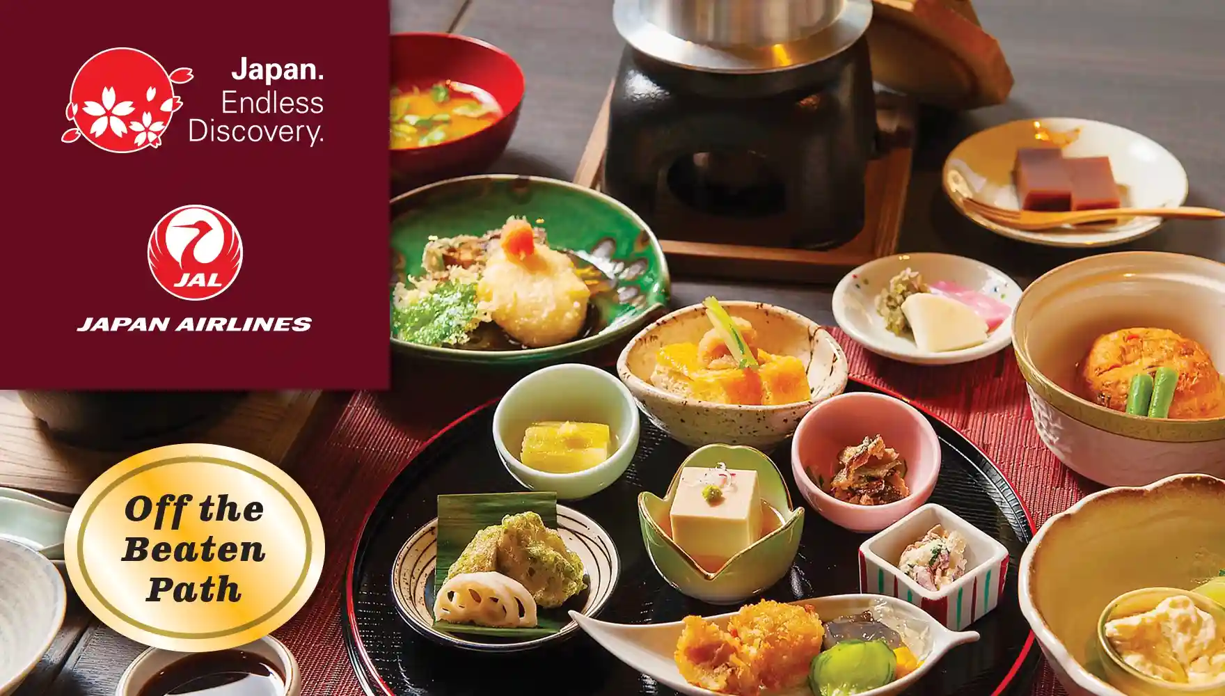 2026 Fall Gourmet Onsen Meguri Discovery Tour #1 Photo of a multi-course kaiseki meal