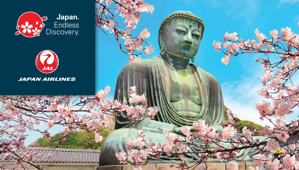 Kamakura Daibutsu (Great Buddha of Kamakura) Cherry Blossoms, Kamakura, Japan | JNTO, Japan Airlines