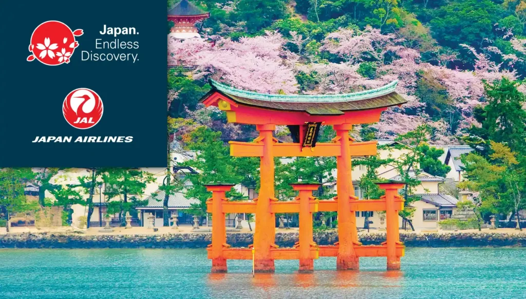 Itsukushima Shrine with Cherry Blossoms, Miyajima, Japan | JNTO, Japan Airlines