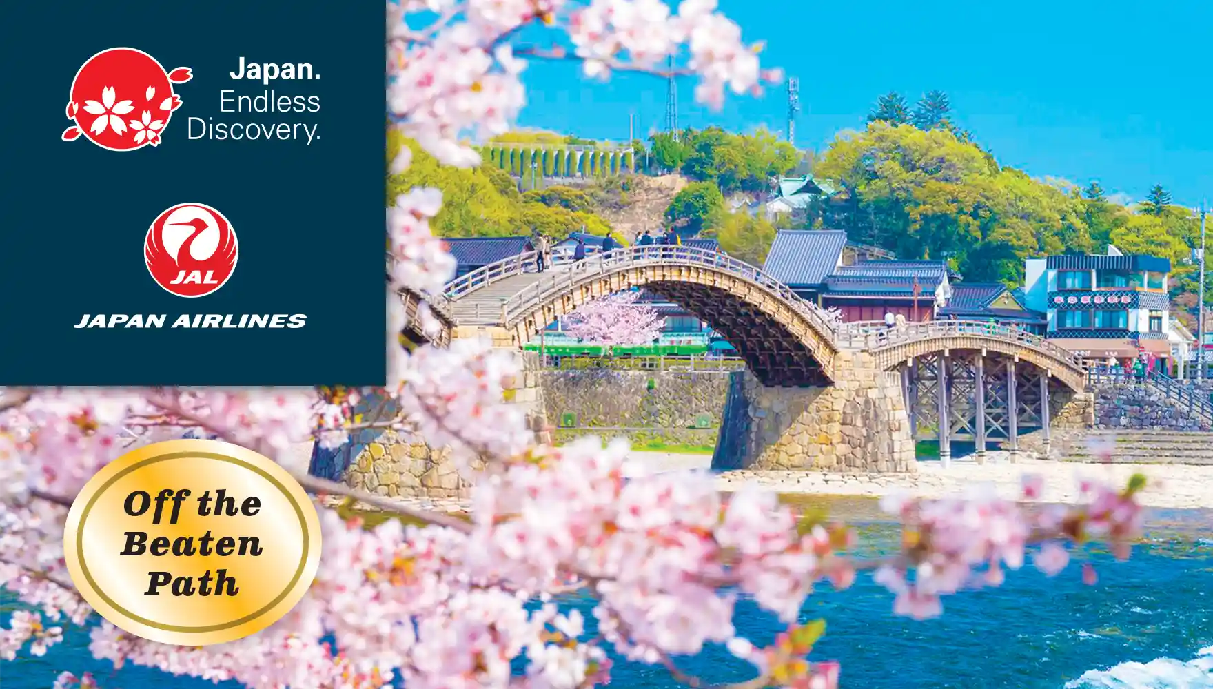 Kintaikyo Bridge Cherry Blossoms, Iwakuni, Japan | JNTO, Japan Airlines
