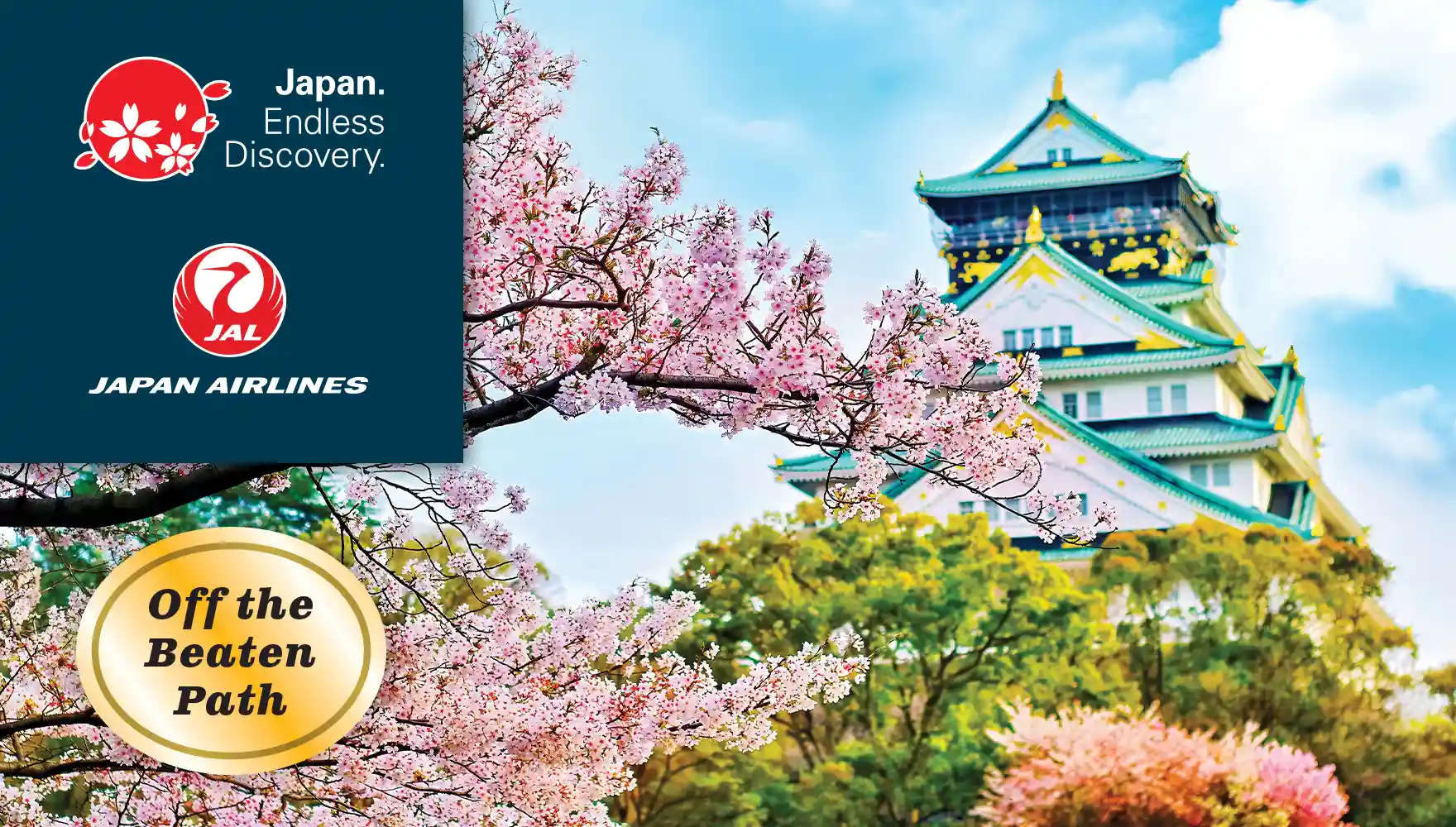 Osaka Castle and Cherry Blossoms, Osaka, Japan | JNTO, Japan Airlines