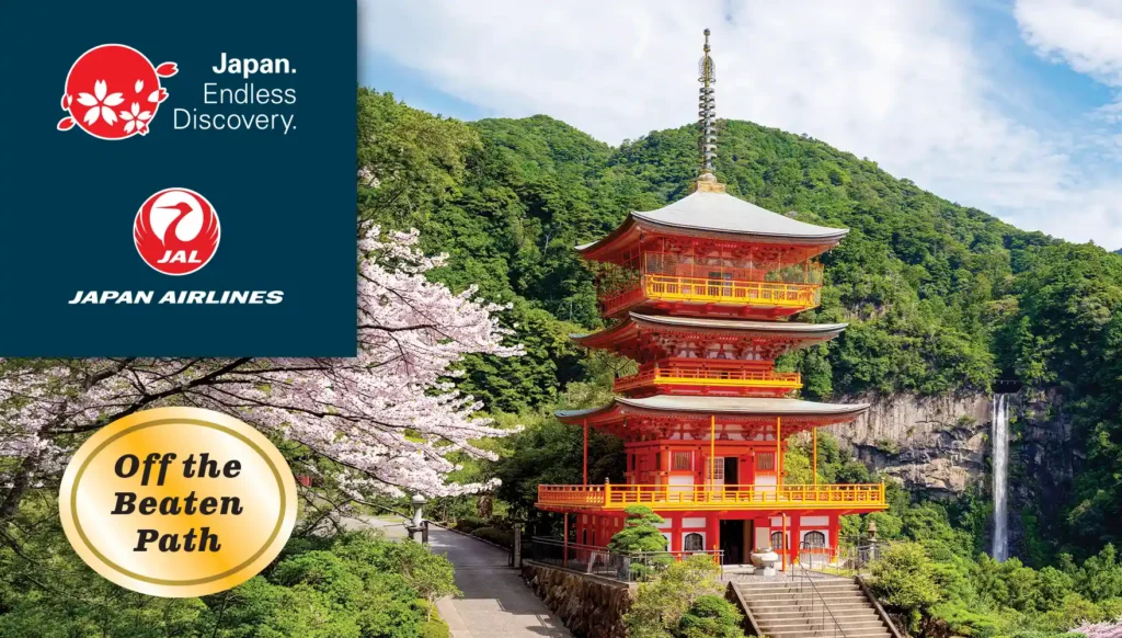 Seigantoji andNachi Waterfall with Cherry Blossoms, Wakayama, Japan | JNTO, Japan Airlines