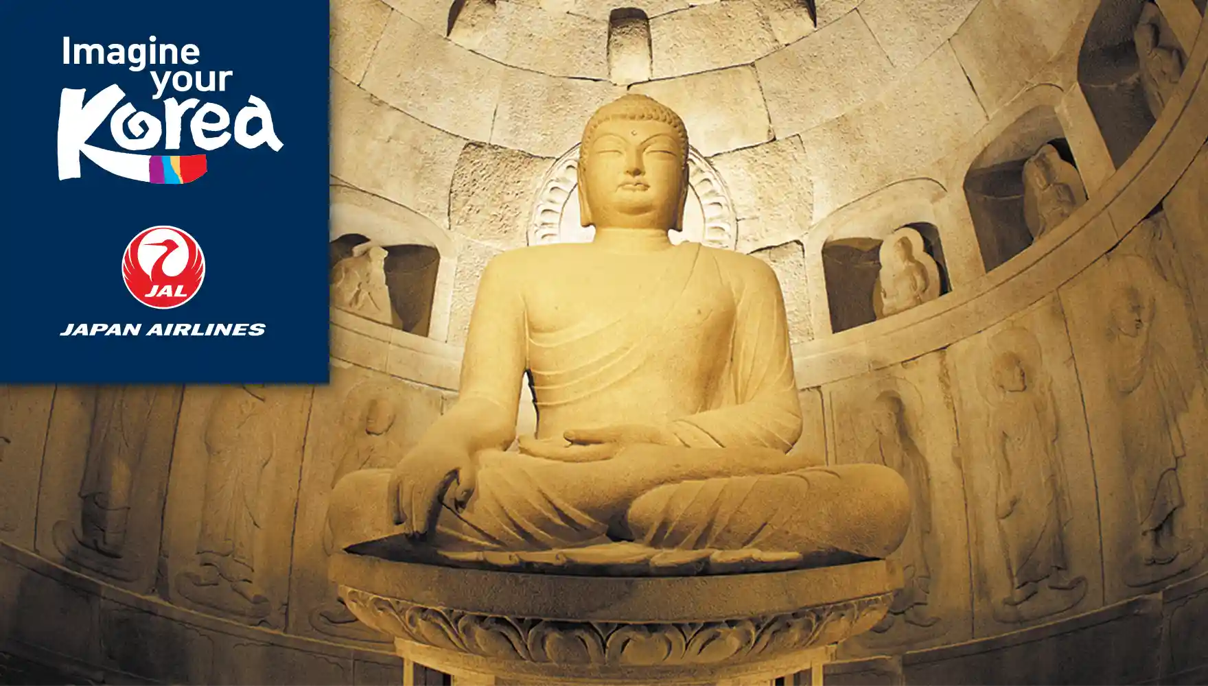 Buddha Statue in Seokguram Grotto, Gyeongju, Korea | KTO, Korean Air