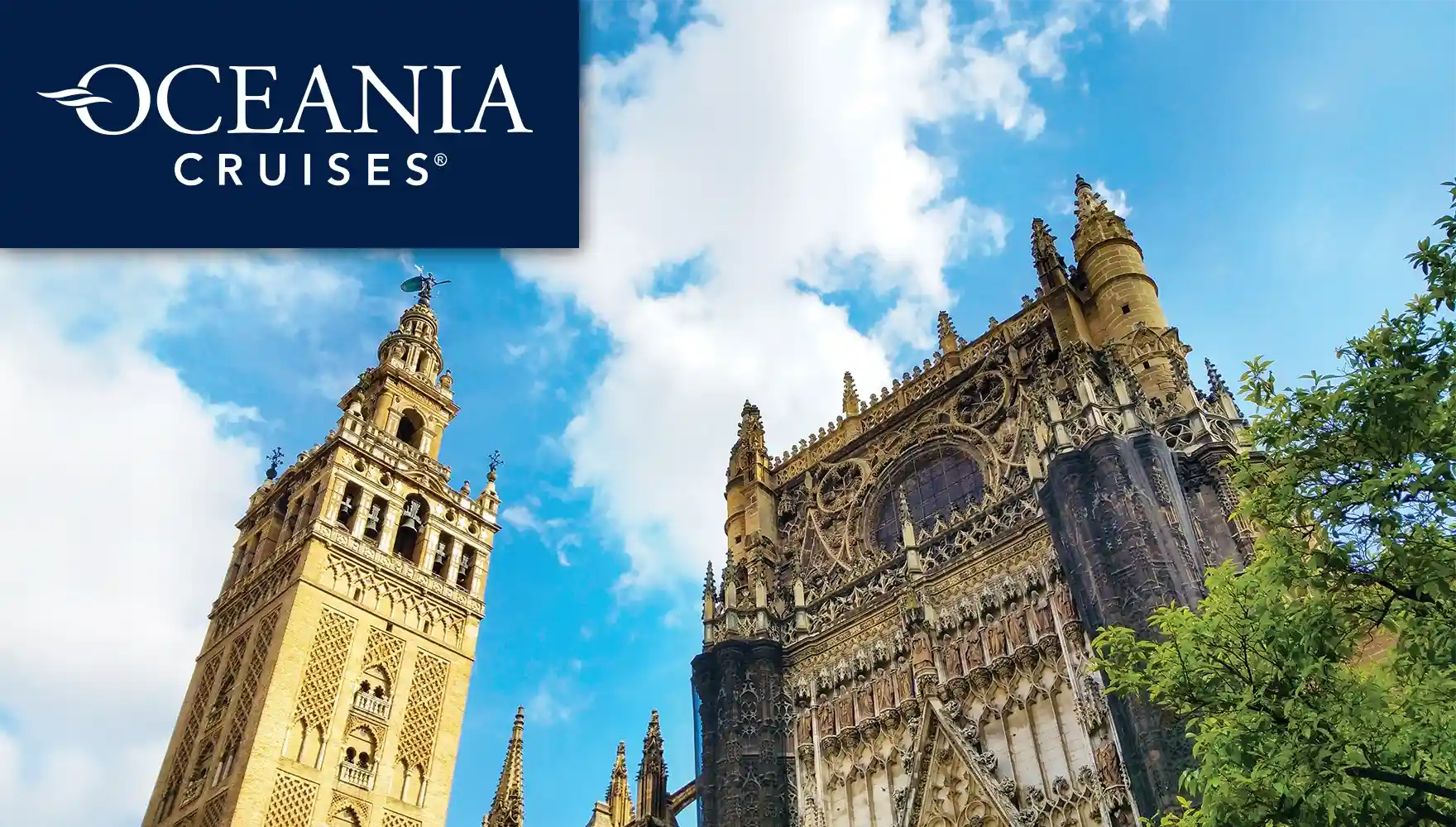 Photo of Seville Cathedral and Giralda Tower in Spain