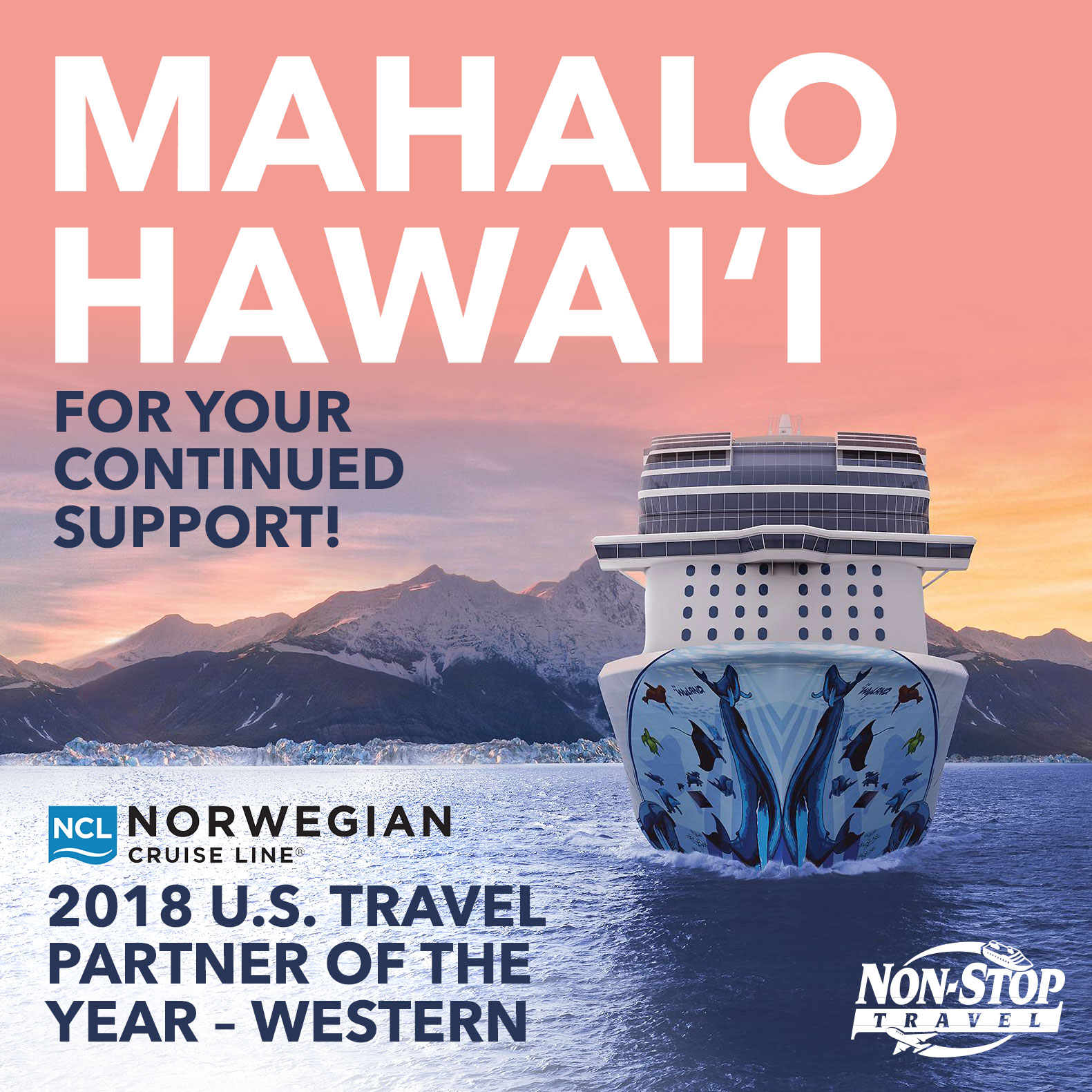 Norwegian Cruise Line 2018 U.S. Travel Partner of the Year