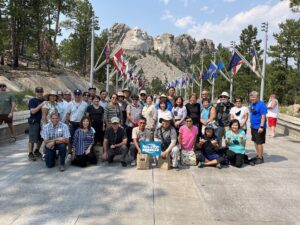 Group photo at Mount Rushmore