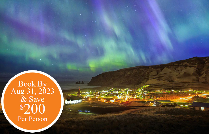 2024 Iceland Magical Northern Lights Tour Dec NonStop Travel