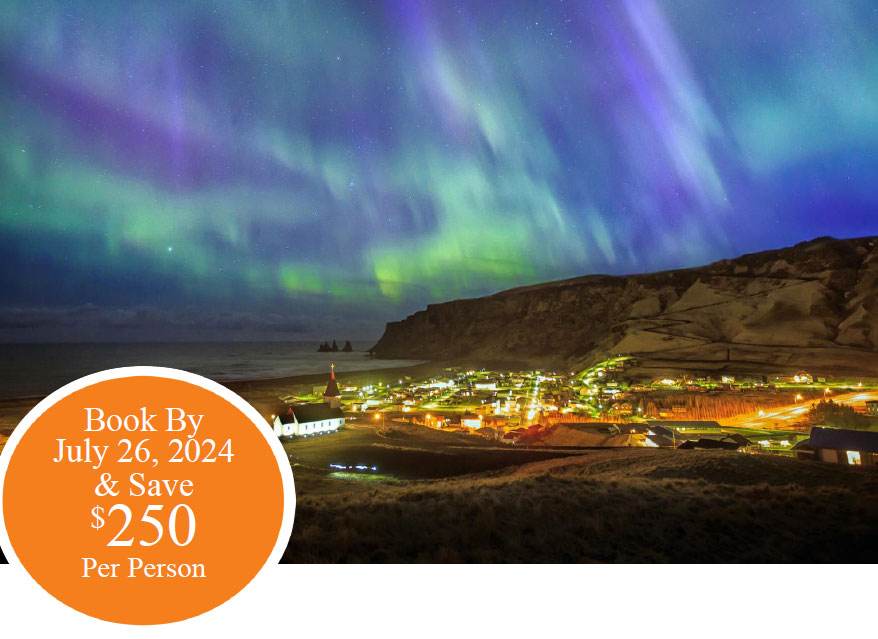 2025 Iceland Magical Northern Lights Tour (January) NonStop Travel