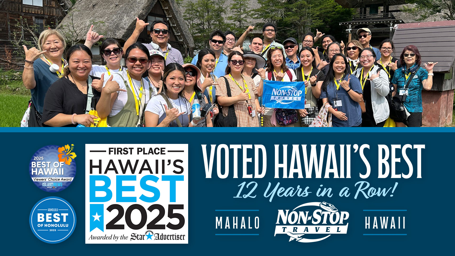 Star Advertiser Hawaii's Best Travel Agency Award