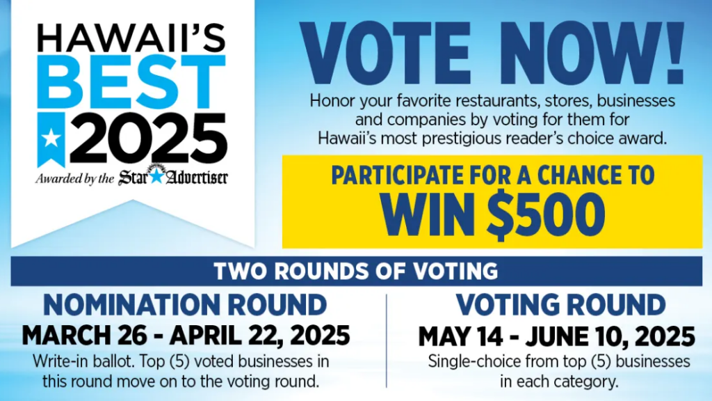 Star Advertiser Hawaii's Best Awards 2025