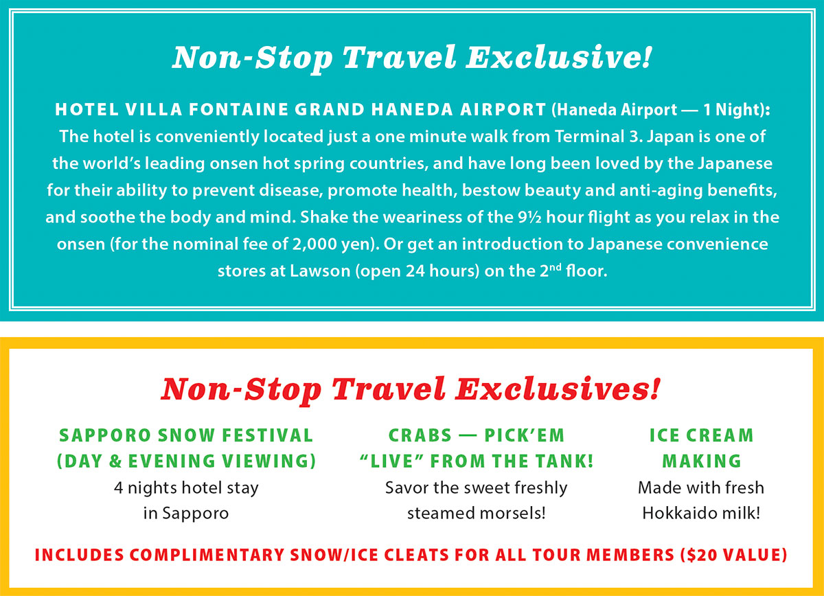 Non-Stop Travel Exclusives