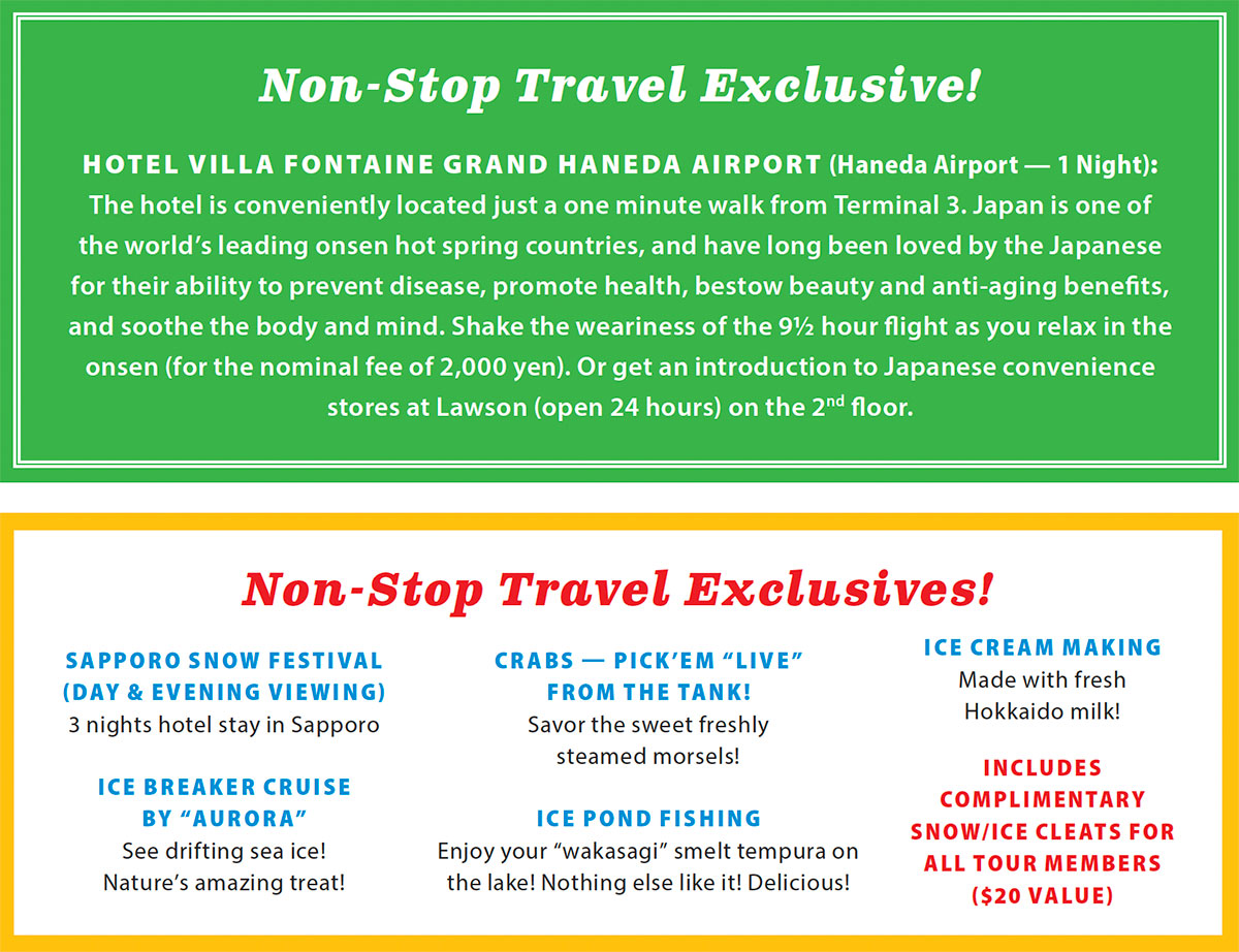 Non-Stop Travel Exclusives