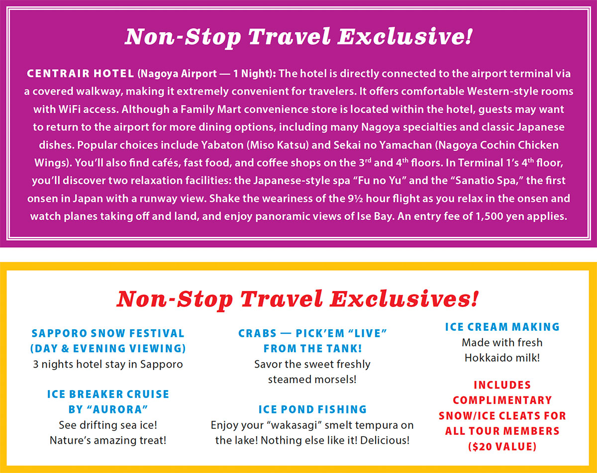 Non-Stop Travel Exclusives