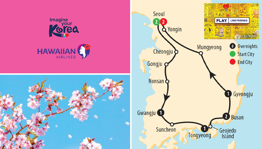 2026 Cherry Blossoms Kwave & Drama Korea Land Tour