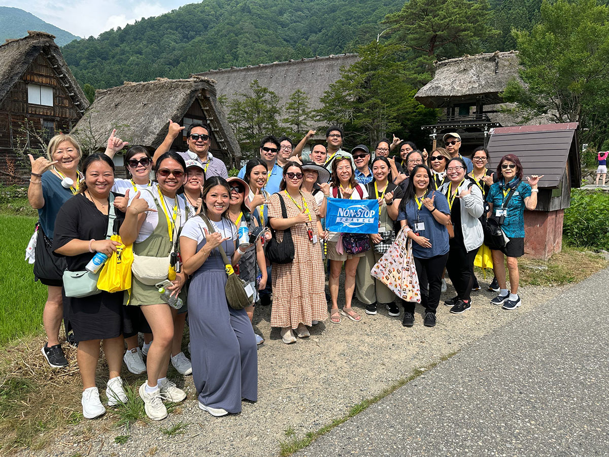 2025-06-NonStopTravel-ShirakawaGo-Japan Team Non-Stop Travel on our 2025 Educational Trip in Shirakawa-Go, Japan.