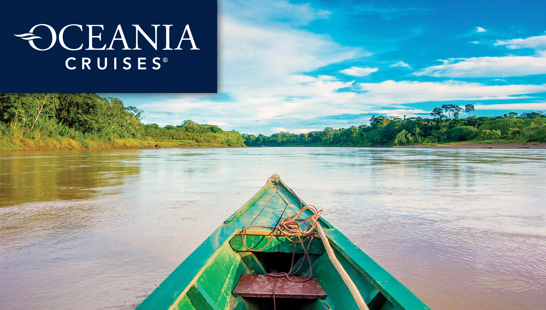 2026 Amazon & Caribbean Isles Cruise, photo of a canoe in the Amazon Rainforest.