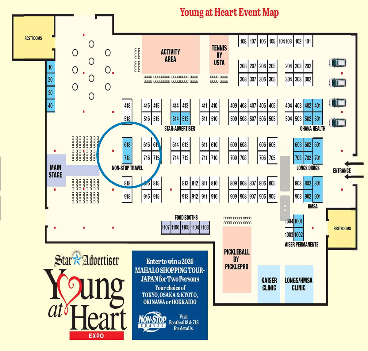 Young at Heart Event Map