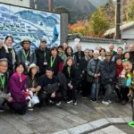 Fukuoka Holiday Illumination Shopping Tour in Okawachiyama Village in Japan.