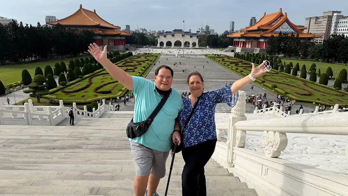 2025 Southeast Asia and Japan Cruise Plus Tokyo, Kamakura & Yokohama, at Chiang Kai Shek Memorial in Taiwan.