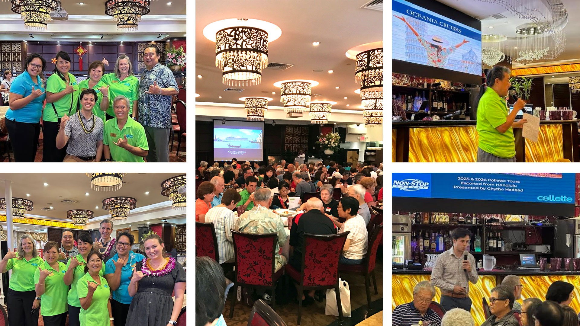Non-Stop Travel Free Product Update Presentations at Jade Dynasty Seafood and Restaurant in Honolulu, Hawaii