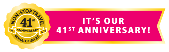 It's Non-Stop Travel Agency's 41st Anniversary!