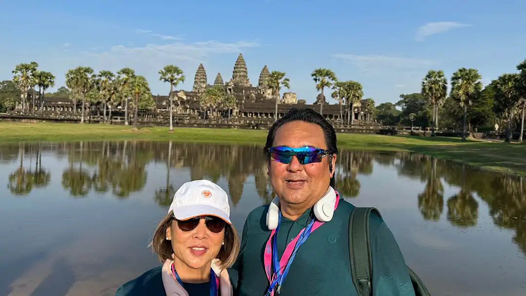 2026 Fascinating Vietnam, Cambodia & The Mekong River Cruise in Cambodia at Ankor Watt Temple.