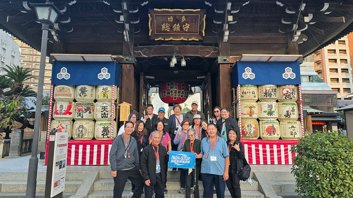 Kushida Shrine on the 2025 Fall Northern Kyushu, Iwakuni, & Osaka Gourmet Tour.