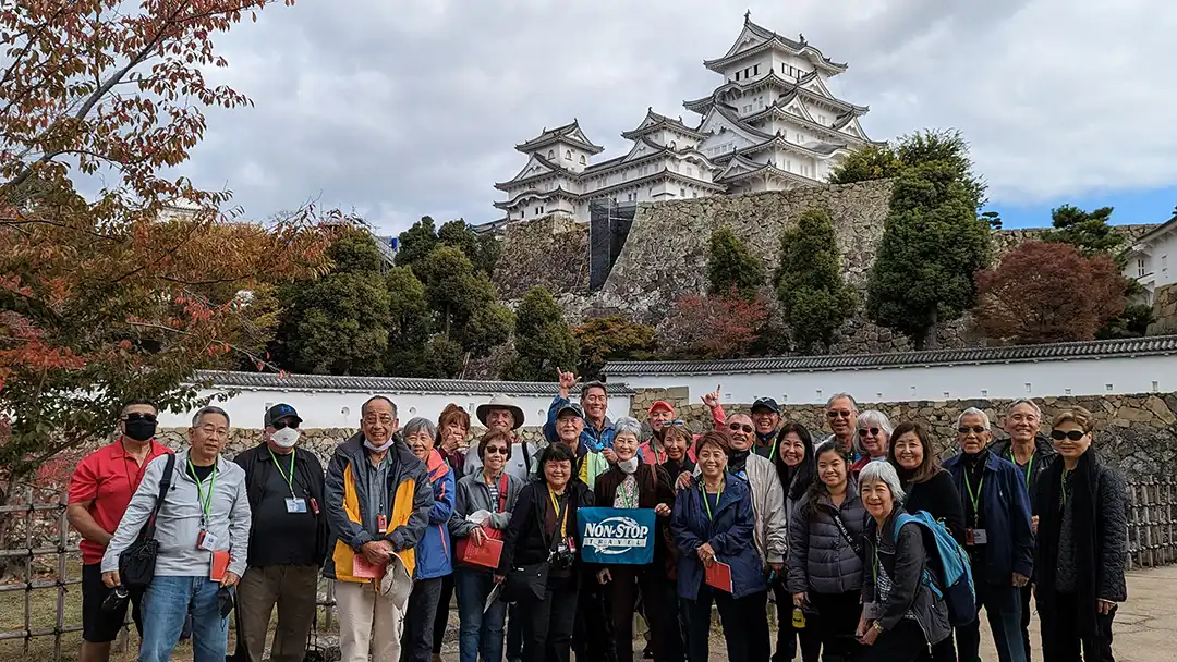 Fall Treasures of Southern Japan Land Tour at Osaka Castle.
