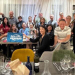 2025 Grand Heart of Europe Tour, photo of the group at dinner.