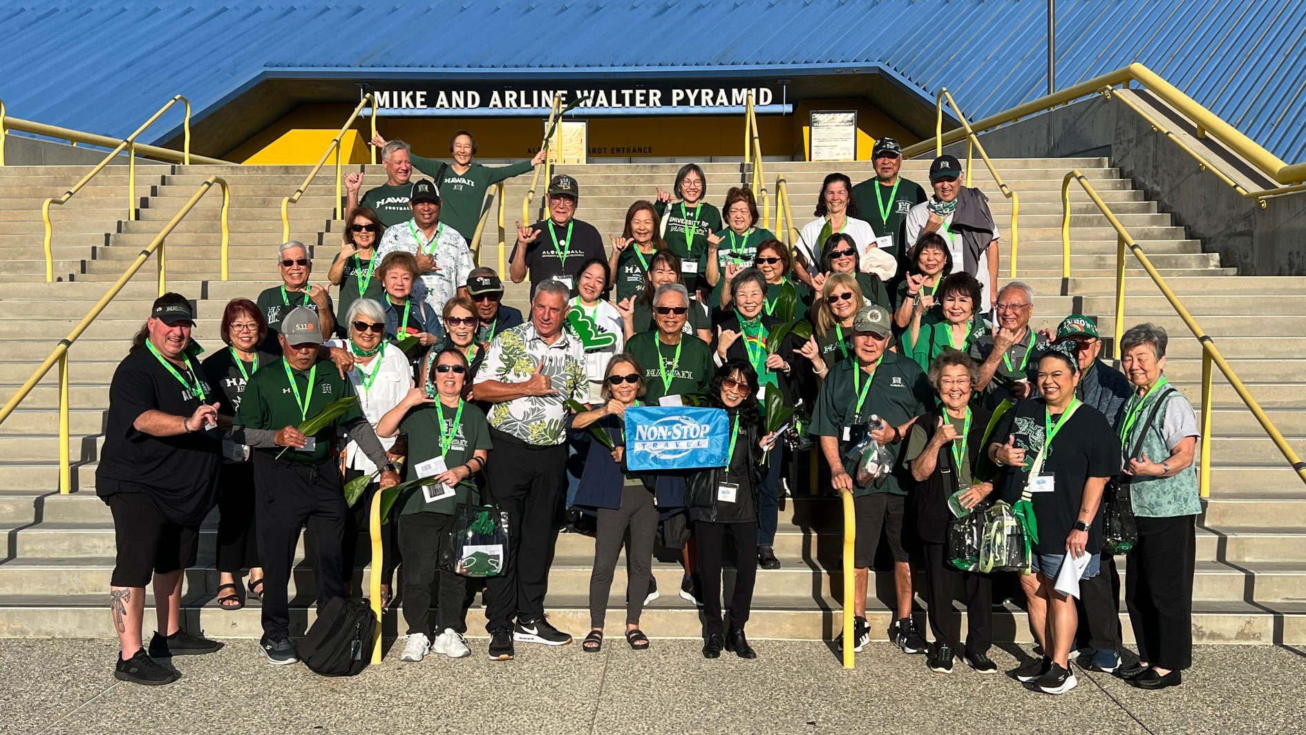 2026 UH Men's Volleyball: UH vs Long Beach State University Tour group at the Walter Pyramid in Long Beach, California.