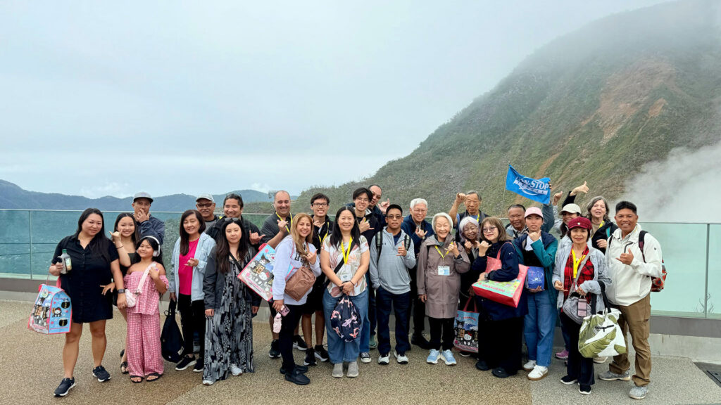 2026 Summer Ultimate School Break Plus Warner Brothers Studios Tour group at Owakudani, Hakone, Japan.