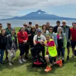 2026 Summer Lavender Northern Hokkaido Tour Featuring Rishiri Island group at North Canary Park, Rebun Island, Hokkaido, Japan.