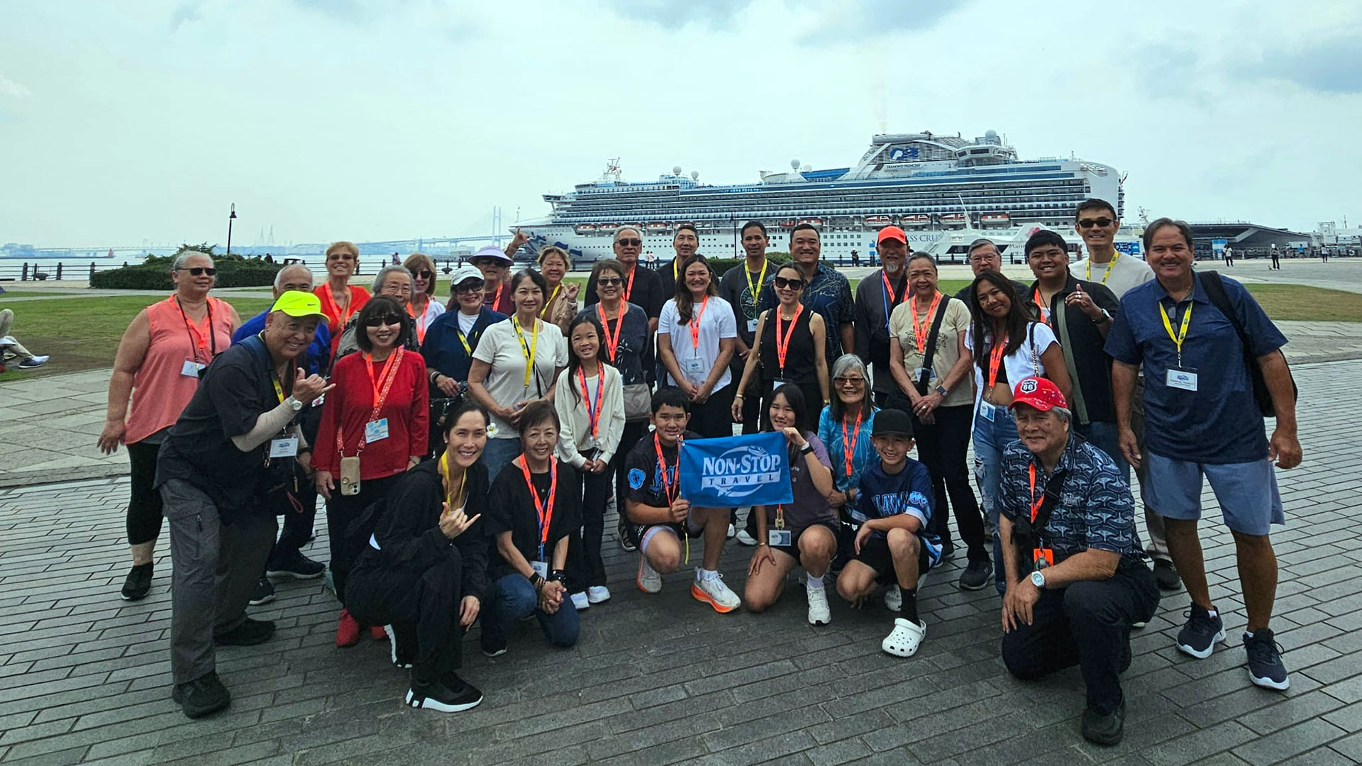 2026 Summer Circle Japan: Sea of Japan, Korea & Kyushu Cruise group at the Yokohama Port.